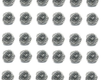 SILVER Small Mini Satin Ribbon Rose Bud Flowers Embellishment 10 20 30 PK 1.5cm