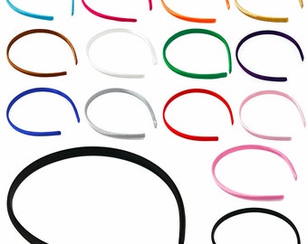 Satin Alice Band Headband - Luxurious Hair Accessories for Women and Children - Elegant Hairband with Satin Finish