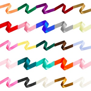 Nastro di raso di lusso 25mm 2,5 cm di larghezza Craft Gift Wrap Fiorista Regali Per Metro