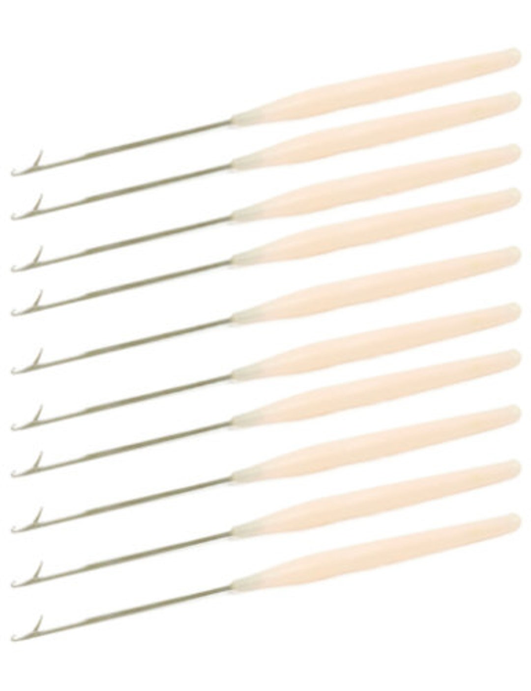 10 X Crochet Hook Latch Lock Micro Hair Bearded Needle Making Knitting