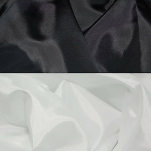 Dress Lining White Black Fabric Anti Static Premium Dress Jacket Material 150cm