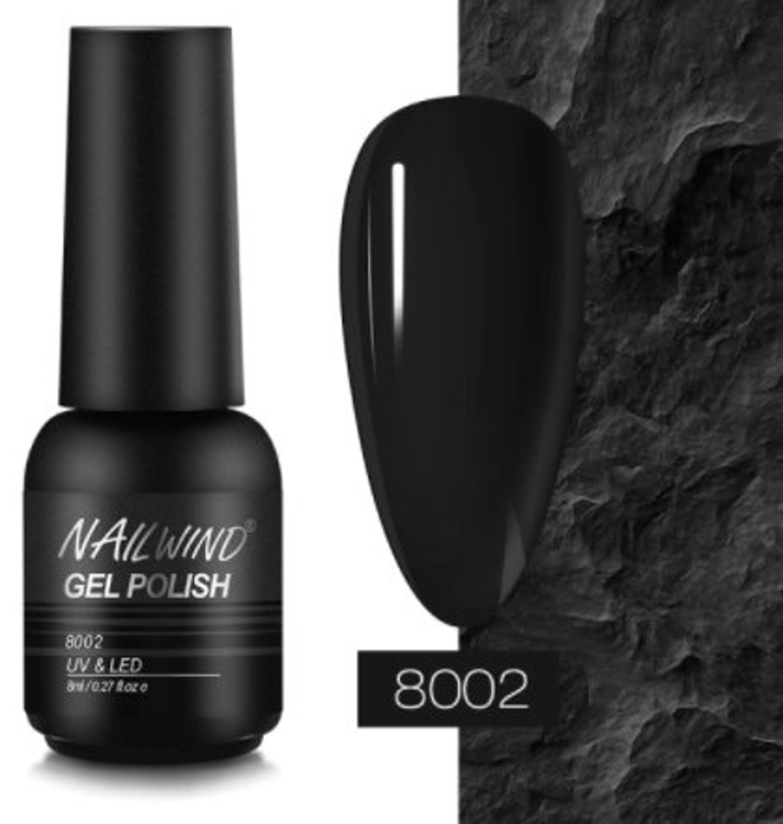 Black Gel Nail Polish 8ml Nail products Nail Supplies Etsy