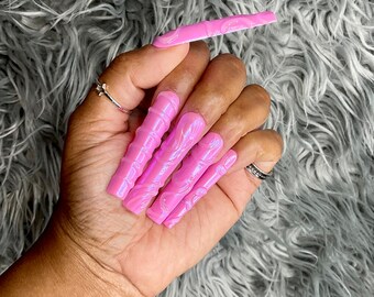 Blue Skies Press on Nails Xxxl Blue Nails Cloud Nails Bling Nails