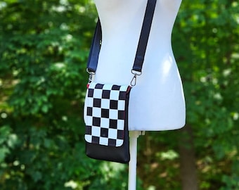 Racer Print Crossbody Sling Bag