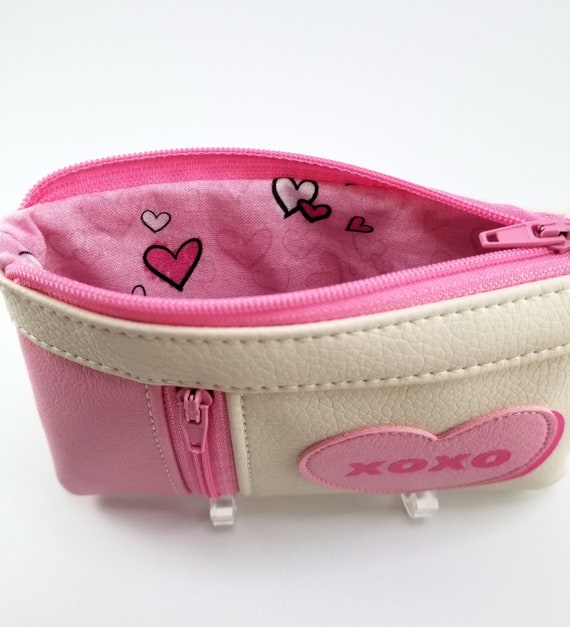 Pink Candy Heart Mini Wallet Cute Coin Purse Small Pink Wallet