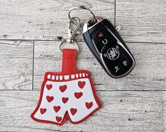 Carl Heart Boxer Shorts Keychain, Dungeon Crawler Carl Bag Charm