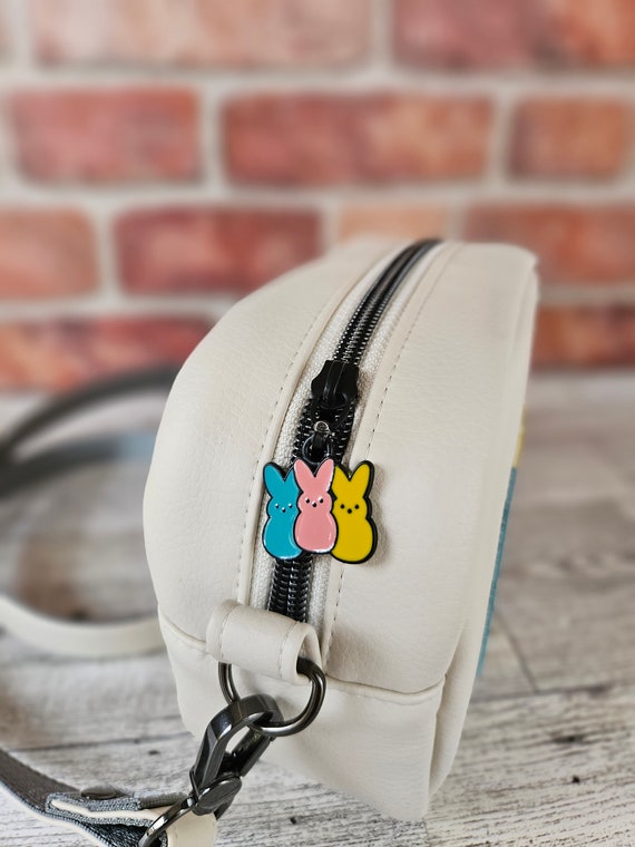 ★23SS★KIRSH★WITTY BUNNY MINI CROSS BAG Small Easter Peep Crossbody Bag, Cute Bunny Purse, Funny