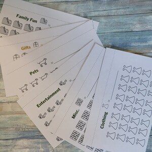 Extra expenses Savings Challenge cards