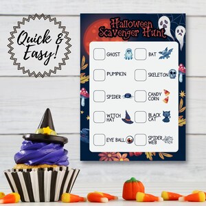 Halloween Party Scavenger Hunt| INSTANT Digital DOWNLOAD | PDF Template