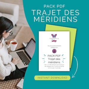 Trajet illustré des 12 méridiens, PDF à imprimer, Fiches médecine chinoise, trajet des méridiens, Acupuncture