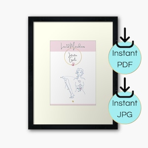 Small Intestine Meridian Poster, Printable Poster, Printable Poster, A4, PDF, JPG, Acupuncture art, Wall decor, Cabinet
