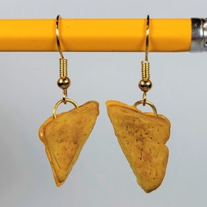 Grilled Cheese Sandwich Earrings Novelty Gift Food Jewelry