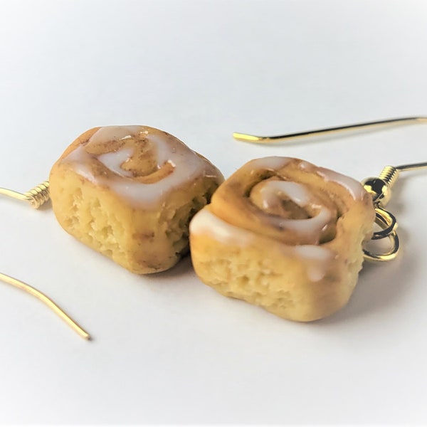 Cinnamon Roll Earrings Novelty Gift Statement Jewelry