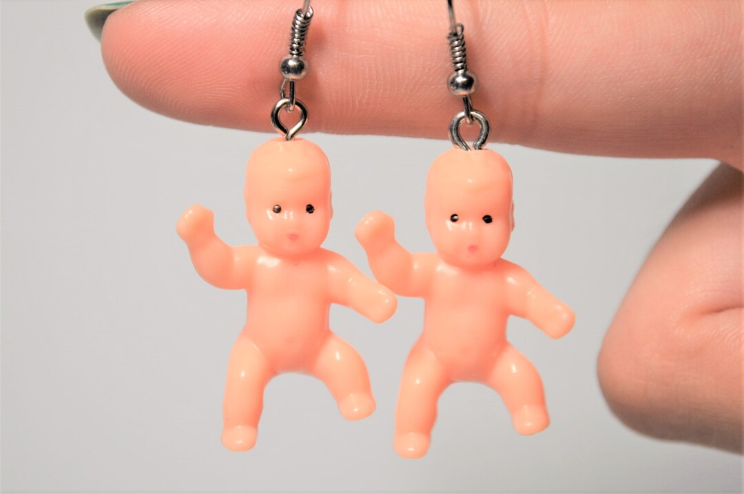 Plastic Baby Earrings Etsy