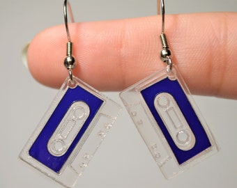 Retro Cassette Tape Earrings: 80s Mixtape Jewelry