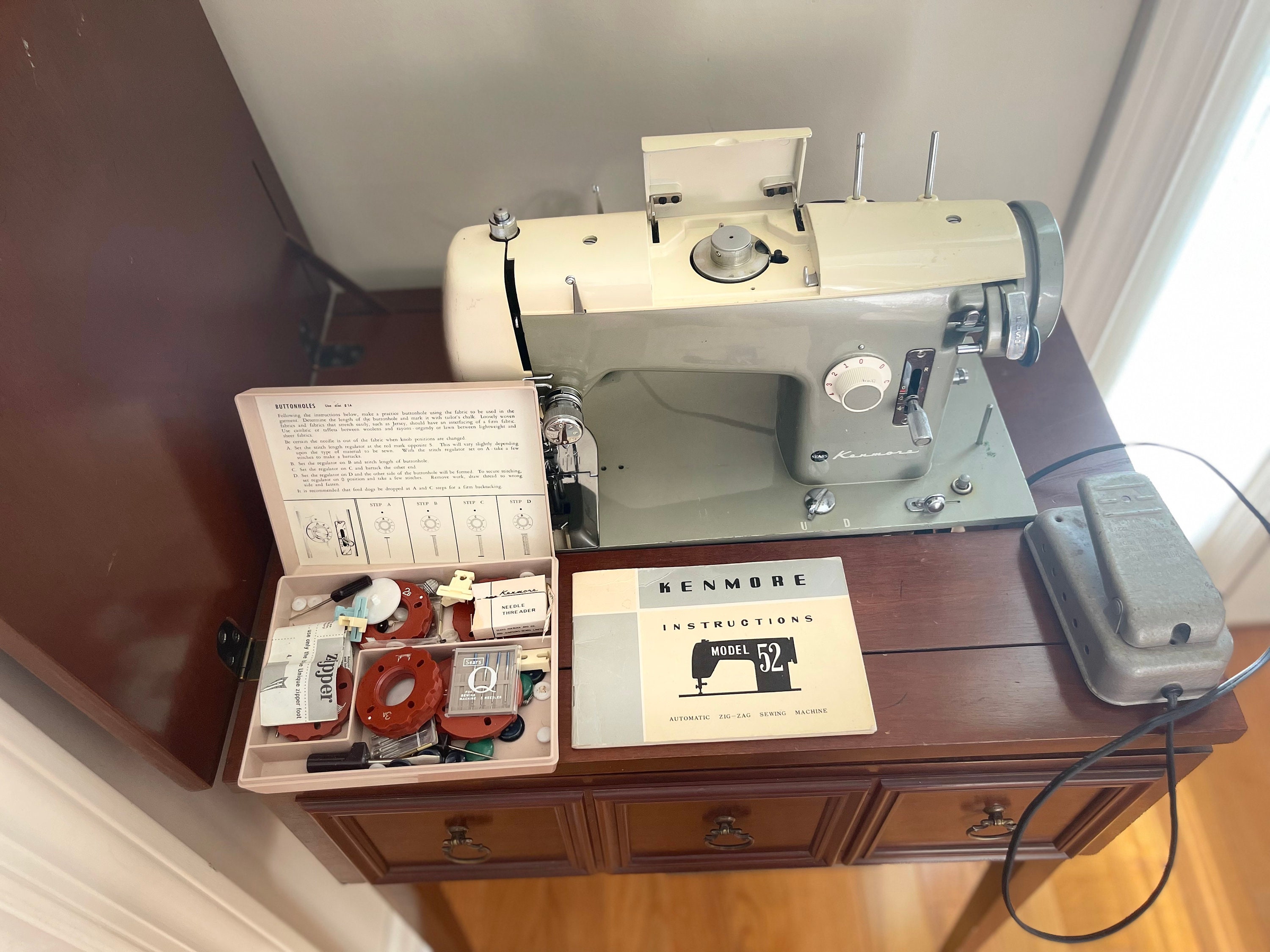 Sears Kenmore Sewing Machine Model 52 - Etsy