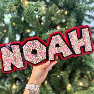 Mario Inspired Name Sign – Custom Wall Plaque | Super Mario Kids Room Decor | Personalized Acrylic Name Sign | Gamer Nursery Gift