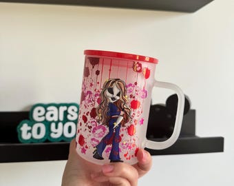 Bratz Horror Coffee Cup Glass Mug | Character 17oz Can glass | UV DTF libbey glass mug | glass can mug | coffee cup |