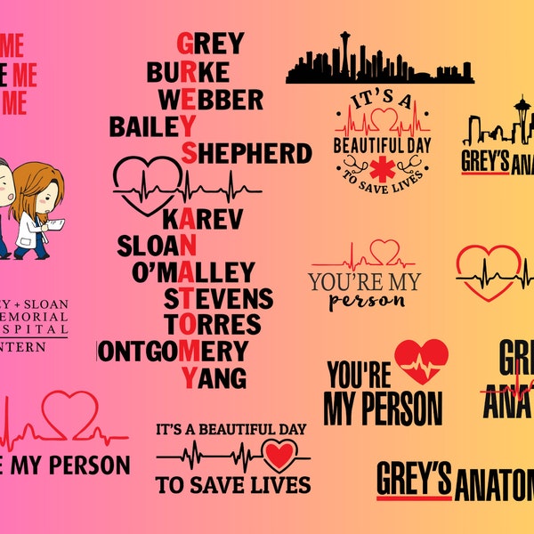 Greys anatomy svg & png | You are my person |