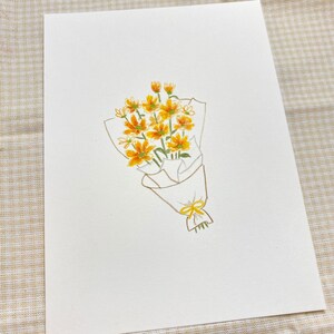 Ilustração de flores desenhadas à mão