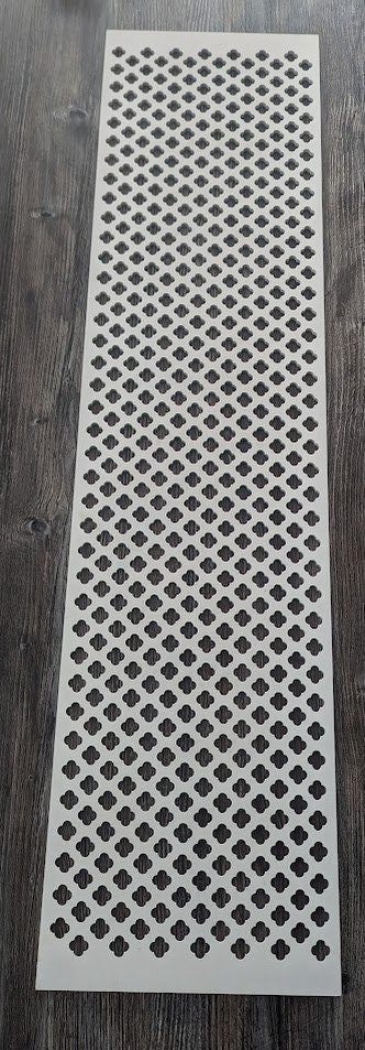 Décor Perforé Fleur De Lis Pour Radiateur - MDF 3,4 Et 6mm D'épaisseur - Neuf - Fabriqué Au Royaume-Uni
