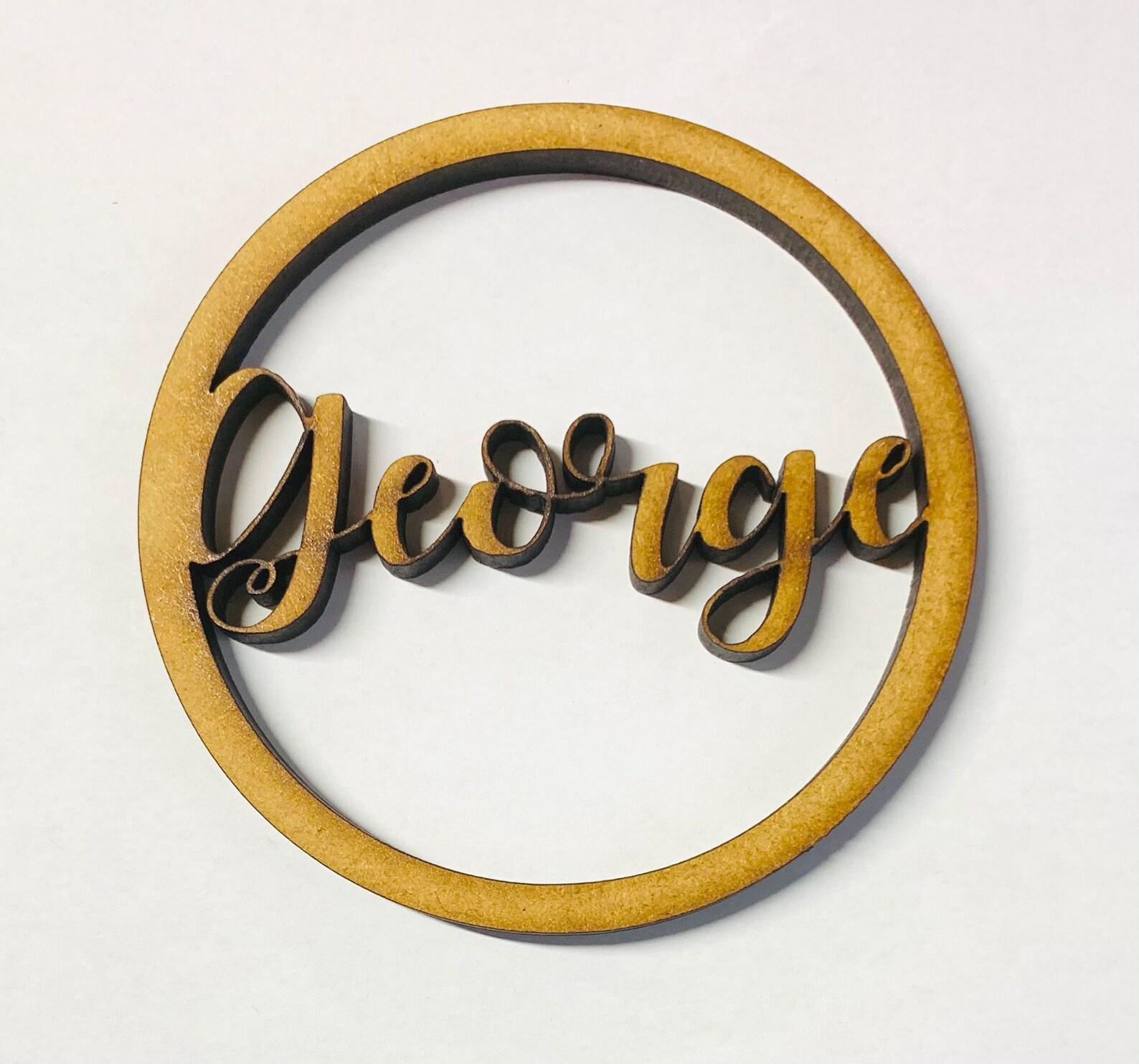Text Hoops Laserkris Personalised Name Text Hoop Circle Sign Wall Plaque Decor ...