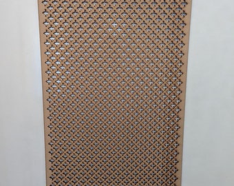 LaserKris KZ2 Grille décorative urale en panneau DF perforé pour