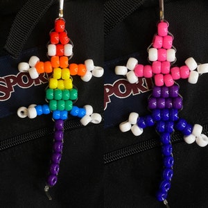 Bead Lizard LGBT Pride Flagge Schlüsselanhänger - Regenbogen, Lesben, Schwulen, Bisexuell, Transgender, und weitere Optionen verfügbar!