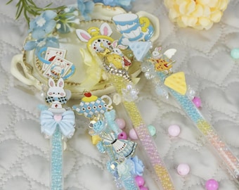 exacto knife Alice Tea Party Deco Kawaii Craft Tool with Beads Craft Rabbit 2026