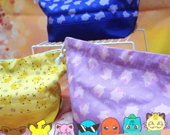 Pokemon Bento Bag: Handmade Fanart Lunch Pouch