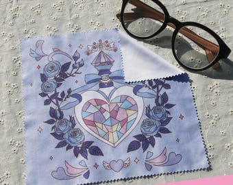 Rose Heart Glasses Cleaning Cloth – Soft Microfiber Lens Wipe 2026 New Release