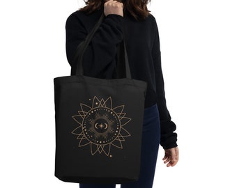 Isometric Flower - Certified Organic Eco-Conscious Tote Bag