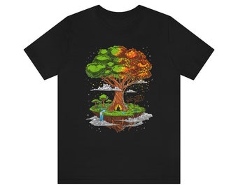 Buddha Tree - Zen Meditation Printed T Shirt - High Quality Graphic Tees Available In Multiple Colors & Sizes | Birthday Gift Shirt