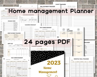 Home Management Binder Printable | Household Planner 2023 (PDF)