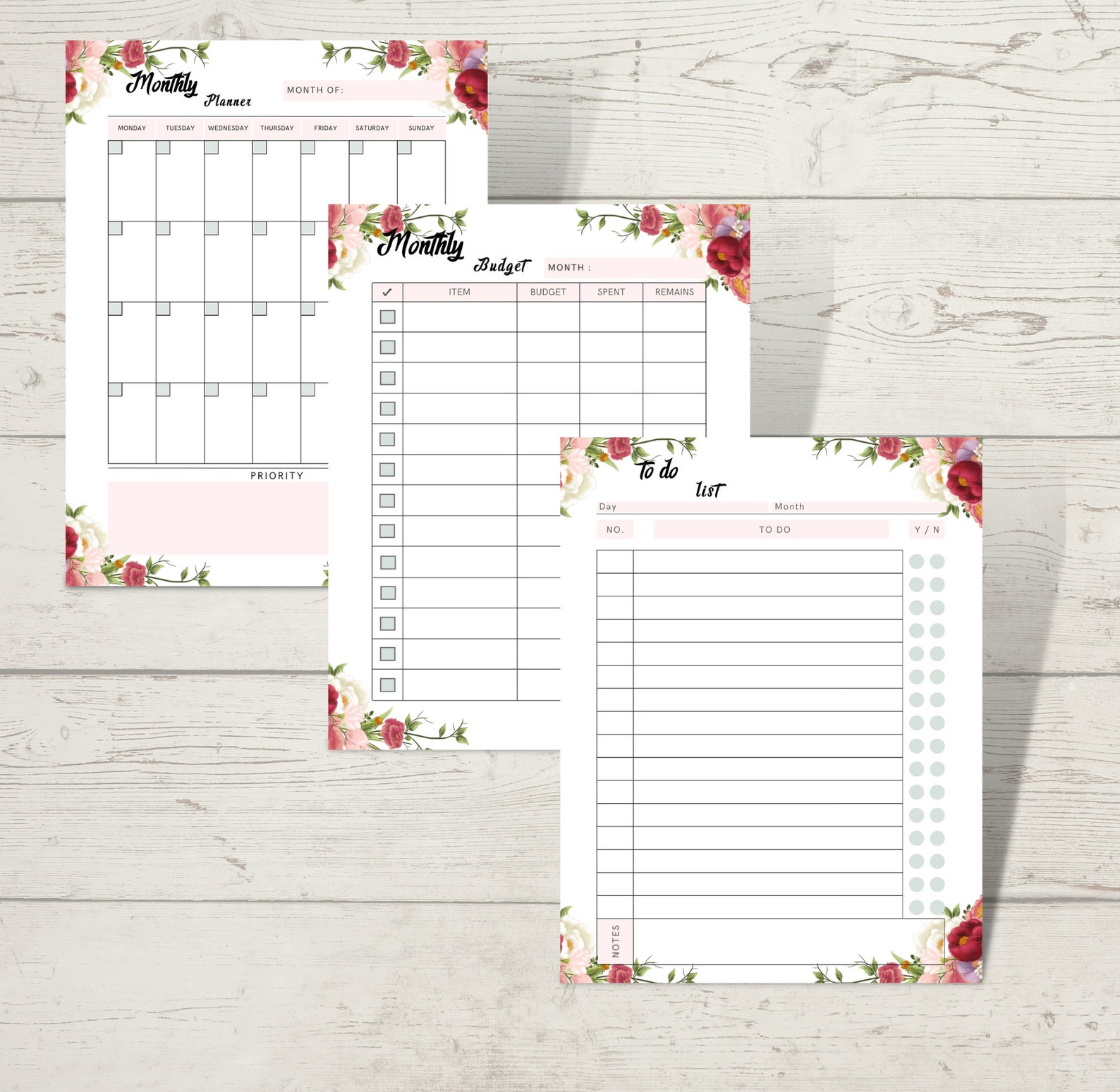 Printable Academic Planner Printable Student Planner College - Etsy