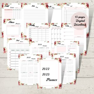 Printable academic Planner| Printable Student Planner| College Planner | School Planner | Study Planner | Printable Planner| 15 pages