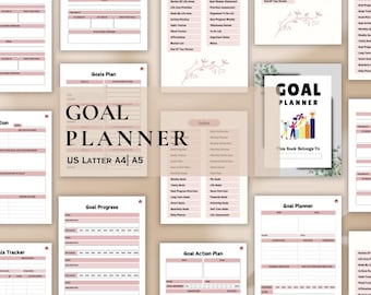 Digital Ultimate Goal Planner, all-in-one planning tool for focus & success, motivational gift for dreamers and achievers