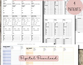 Nursing Report Sheet Bundle, Medical Surgical (Digital Download)