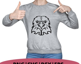 Örnmaskot SVG | Skolanda Clipart (digital nedladdning)