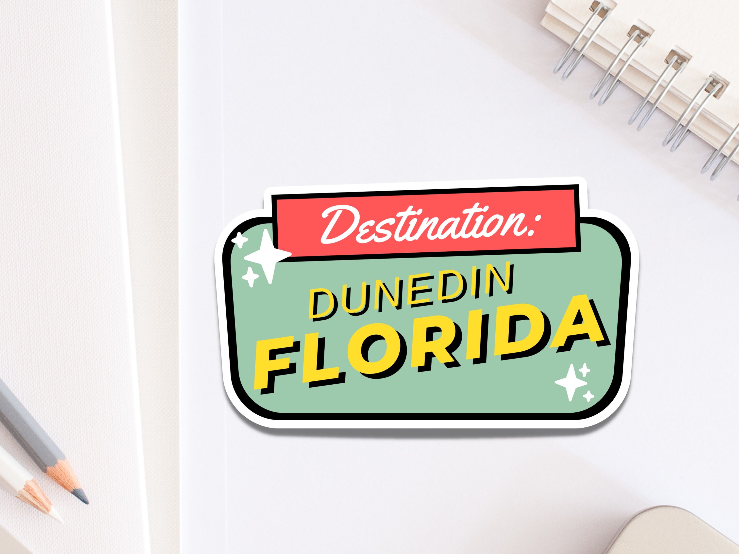 Dunedin Florida Decal for Car Souvenir Sticker From Tampa Etsy