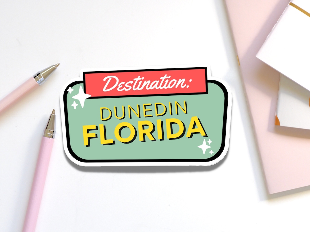 Dunedin Florida Decal for Car Souvenir Sticker From Tampa Etsy