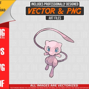 High Quality Pokemon Mew SVG PNG 300 dpi Clipart #151