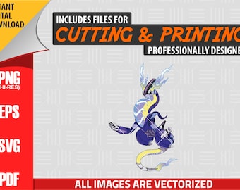高品質のポケモン ミライドン SVG PNG 300 dpi クリップアート #TBA