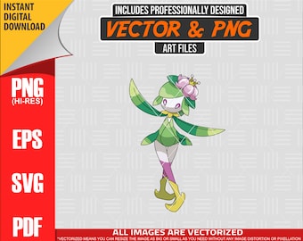 高品質のポケモン ヒスイアン リリガント SVG PNG 300 dpi クリップアート #549