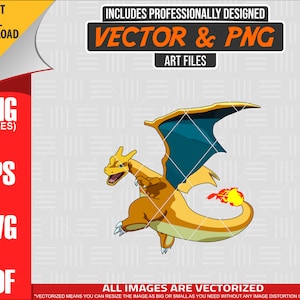 May include: A digital illustration of a yellow and orange dragon with blue wings and a flame coming from its tail. The dragon is flying in the air. The image is available in PNG, EPS, SVG, and PDF formats.