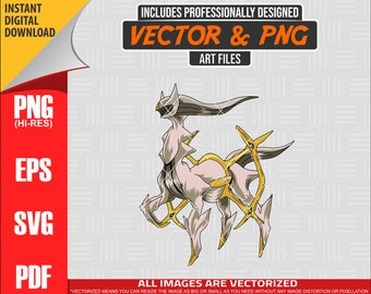 High Quality Pokemon Arceus SVG PNG 300 dpi Clipart #493