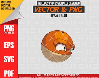 High Quality Pokemon Hisuian Voltorb SVG PNG 300 dpi Clipart #100