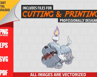 High Quality Pokemon Greavard SVG PNG 300 dpi Clipart #TBA