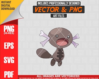 高品質のポケモン パルディアン ウーパー SVG PNG 300 dpi クリップアート #TBA