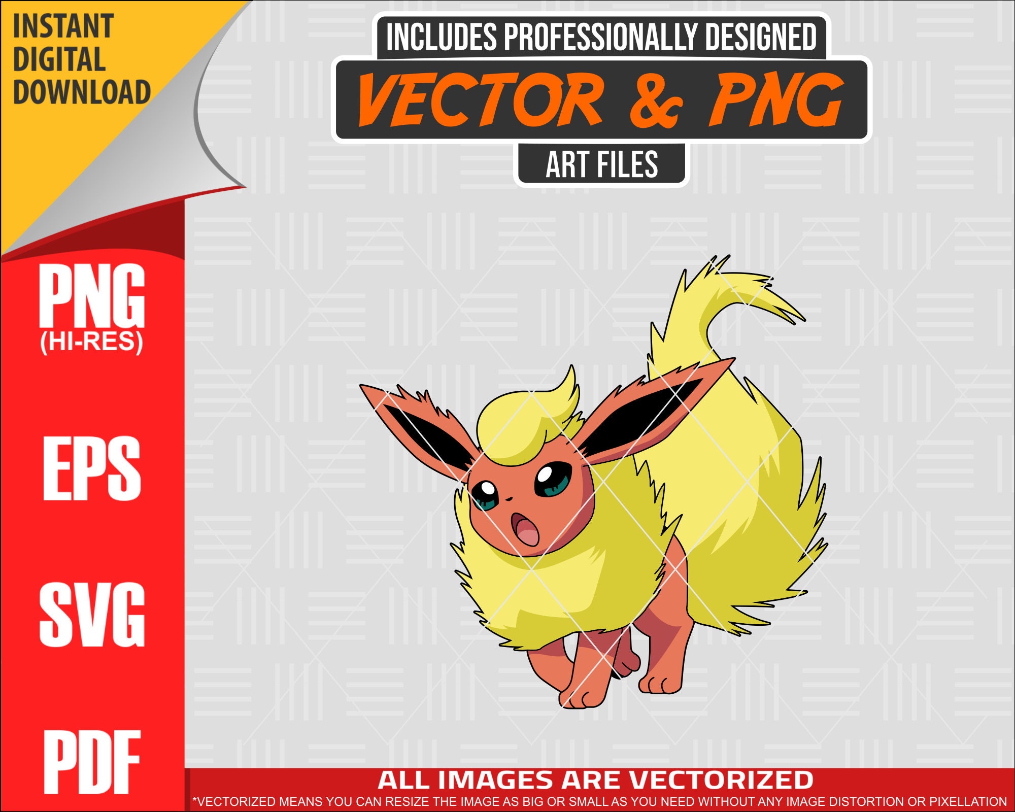 Eevee SVG Layer Pokemon Smash Brother Eevee Pikachu Ashecatch Them